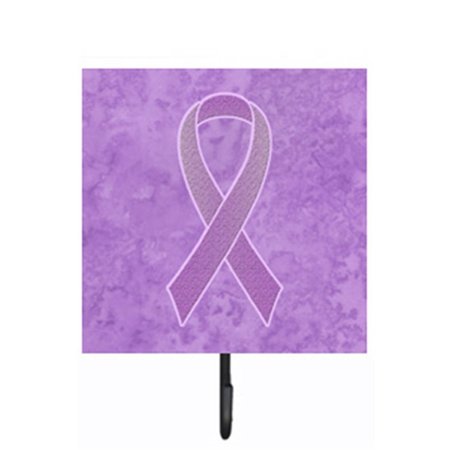 MICASA 4.25 W x 7 H In. Lavender Ribbon for All Cancer Awareness Leash or Key Holder MI754566
